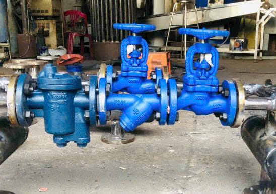 Các thiết bị thường lắp đặt cùng bẫy hơi