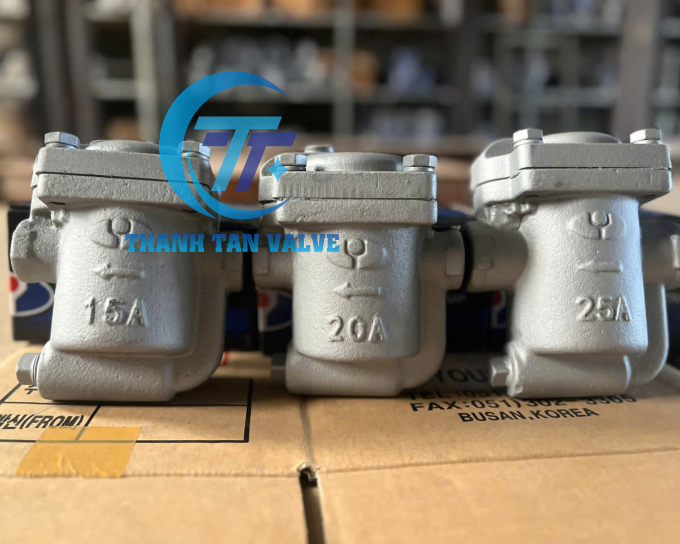 Bẫy hơi Hàn Quốc bằng gang đa dạng kích cỡ