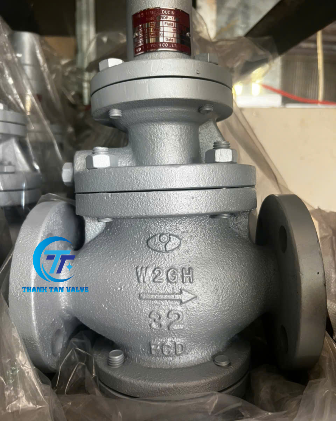 Van giảm áp hơi DN32 nối bích Jis10K Yooyoun Hàn Quốc