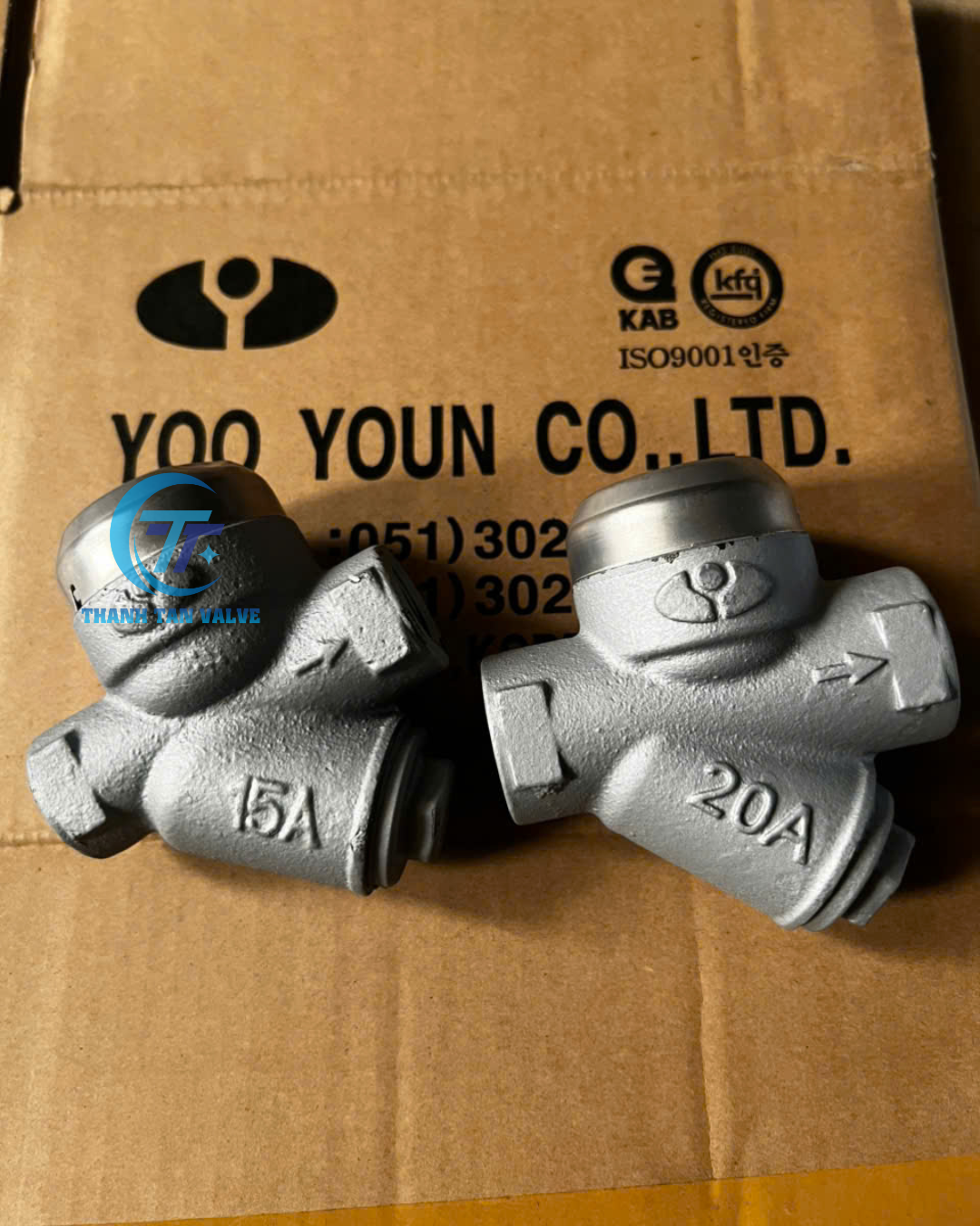 Bẫy hơi đồng tiền Hàn Quốc Yooyoun DN20 - DN15