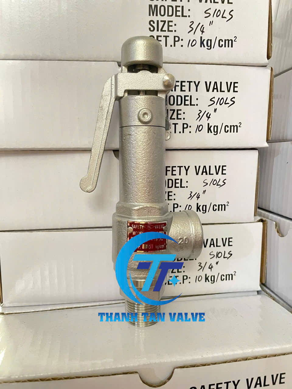 Van an toàn inox DN20 nối ren - set 10 kg